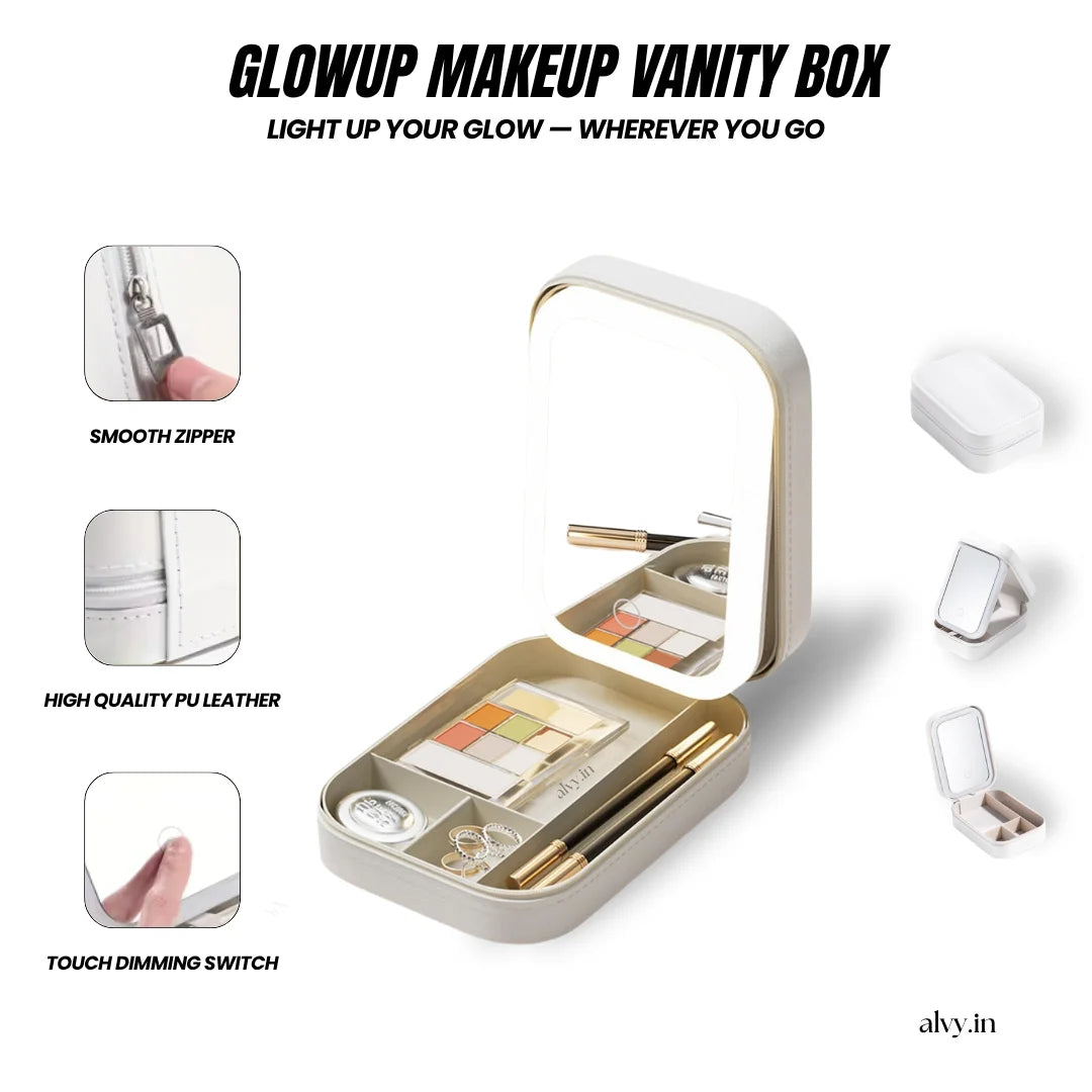 Glowup™ Makeup Vanity Box (White)