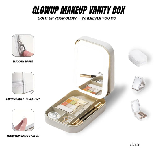 Glowup™ Makeup Vanity Box (White)