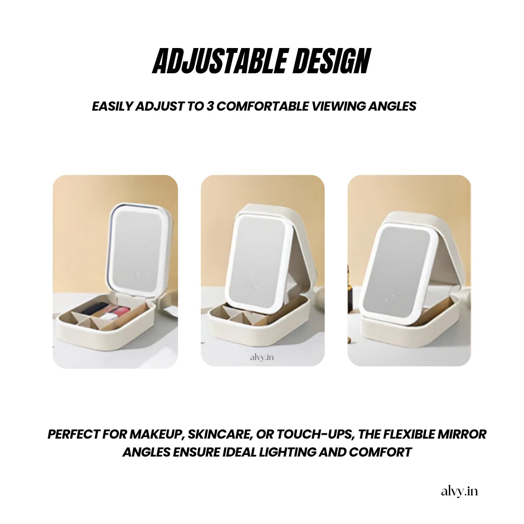 Glowup™ Makeup Vanity Box (White)